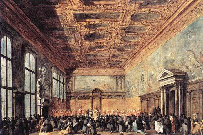 GUARDI, Francesco Audience Granted by the Doge oil painting picture